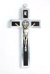 12 in St. Benedict Wall Crucifix with Wood Veneer