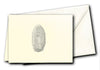 Our Lady of Guadalupe Folding Cards, Embossed,  Gray Shadow
