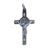 1 in. St. Benedict Crucifix, Nickel-Plated & White Enamel