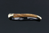 Laguiole 9cm pocket knife Olive Wood Brass Bolsters