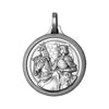 1 1/4 in. St Joan of Arc Medal, Antique Silver